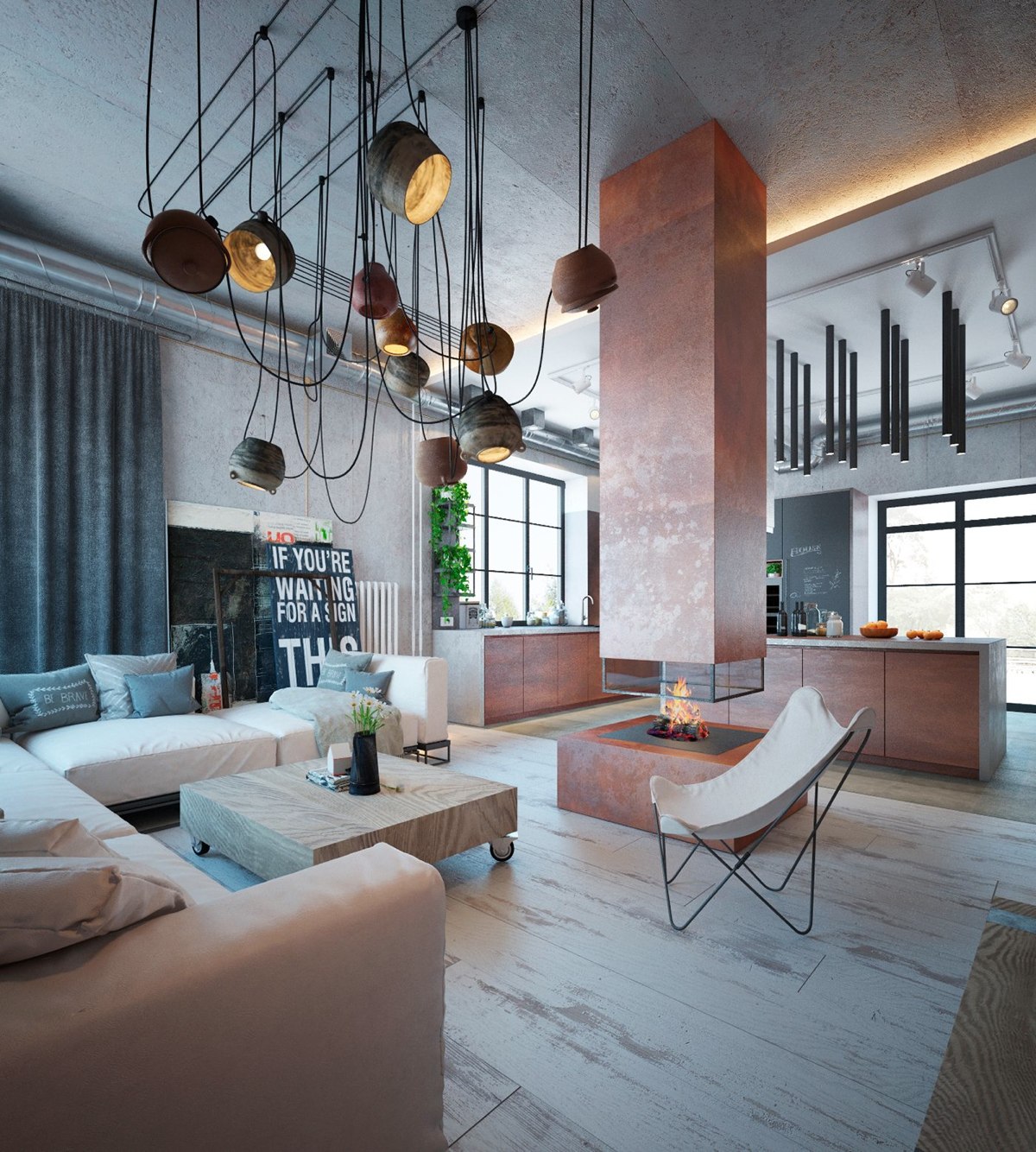 Industrial Style Living Room Design: The Essential Guide