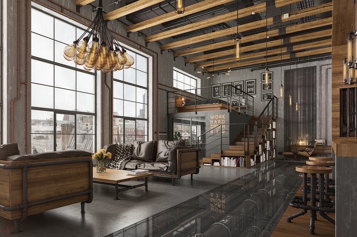 Industrial Style Living Room Design: The Essential Guide