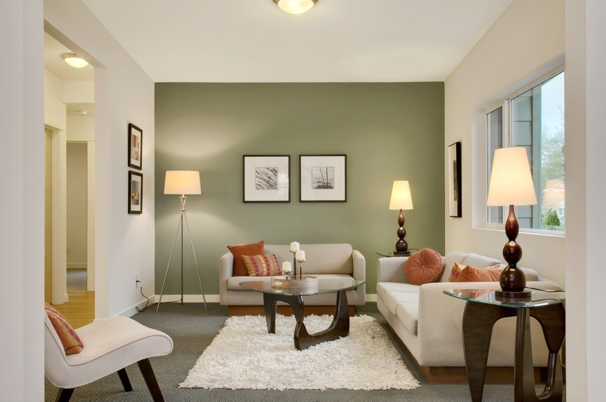 Green Accent Color Living Room at Dennis Nettles blog