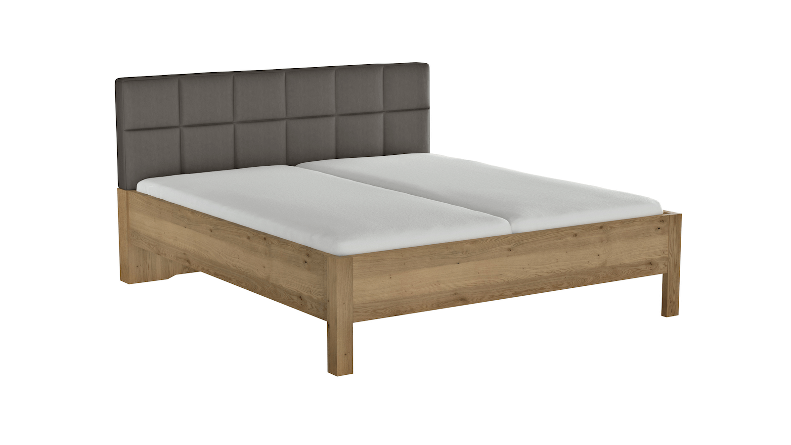 Bett Viana In Eiche/Anthrazit 180x200 Cm Von Global Family - Home Company Möbel