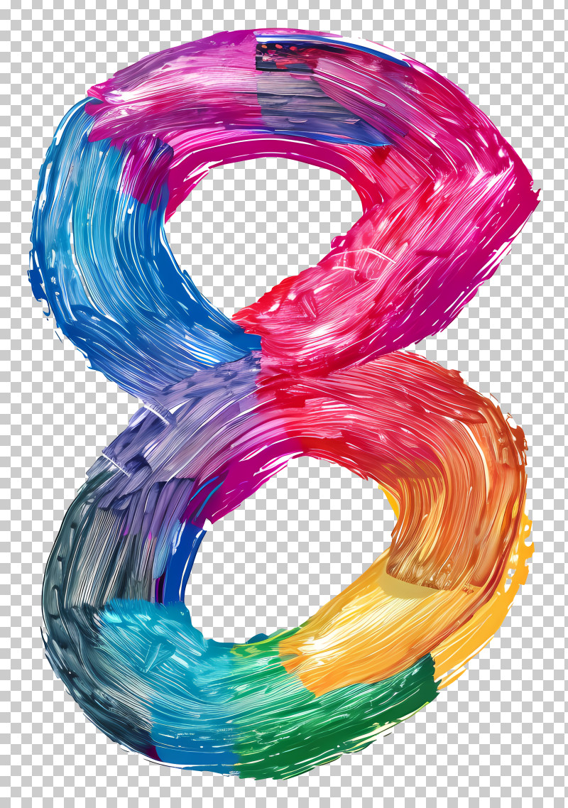 Number 8 - Colorful Painted Number Eight PNG, Clipart, Abstract, Colorful, Colorful Number Eight ...