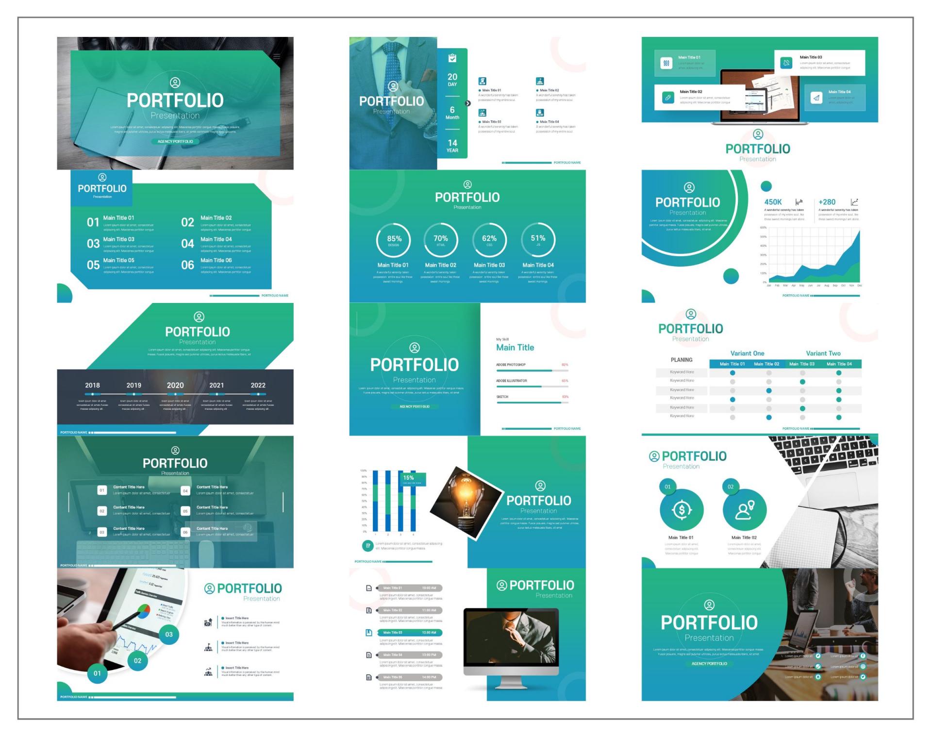 경력직 자기소개 PPT 템플릿 양식: PPT 샘플