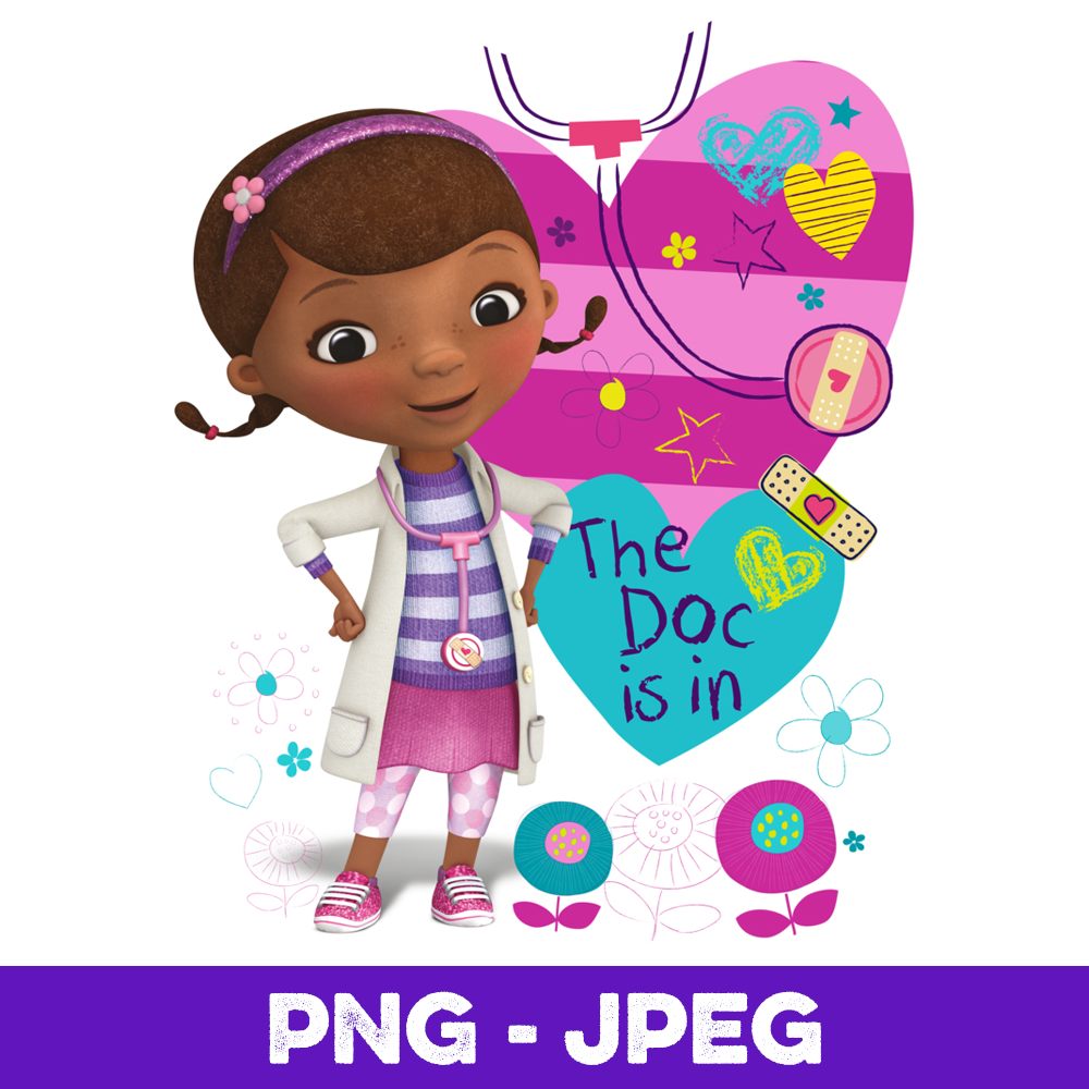 Disney Doc McStuffins The Doc Is In V1, PNG Design, PNG Ins| Inspire Uplift