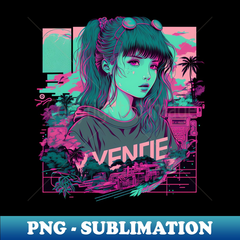 Vaporwave - Aesthetic Sublimation Digital File - Instantly T| Inspire Uplift