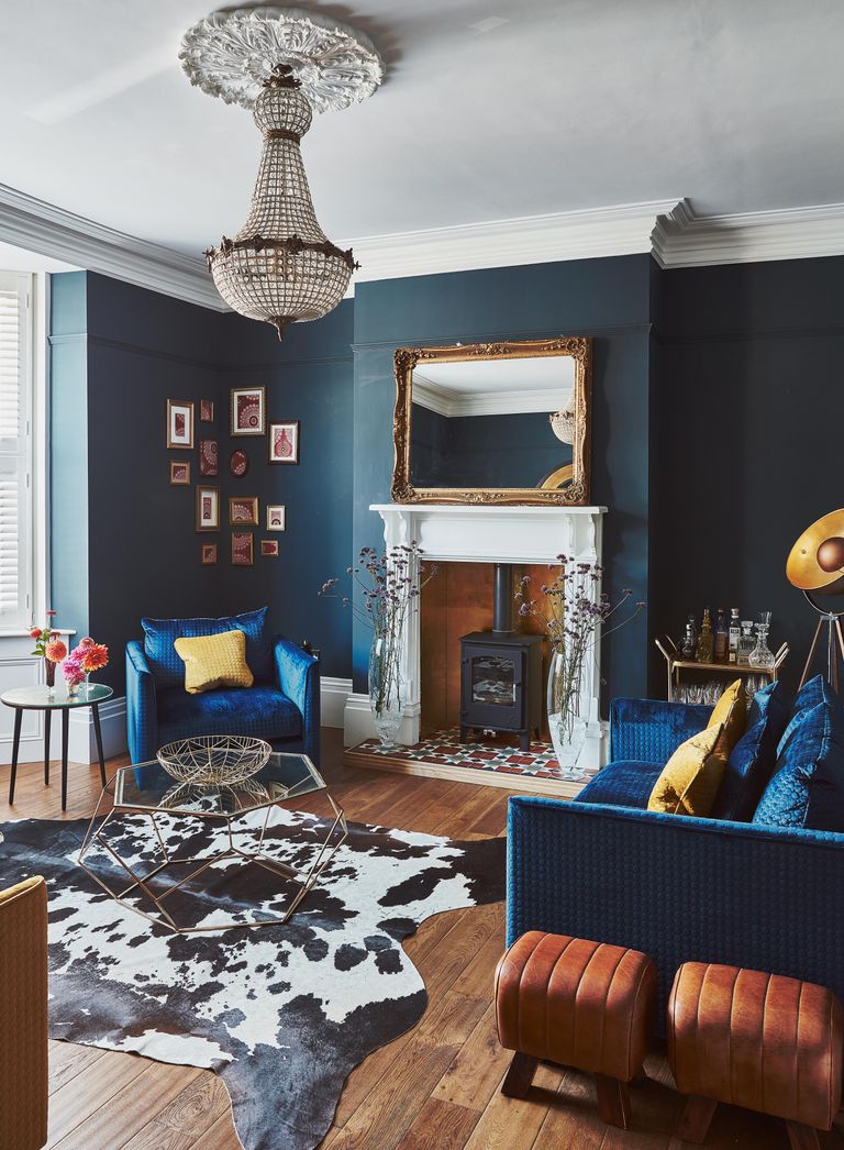 11 Blue Living Room Ideas To Show To How To Work With This On Trend Hue| Real Homes
