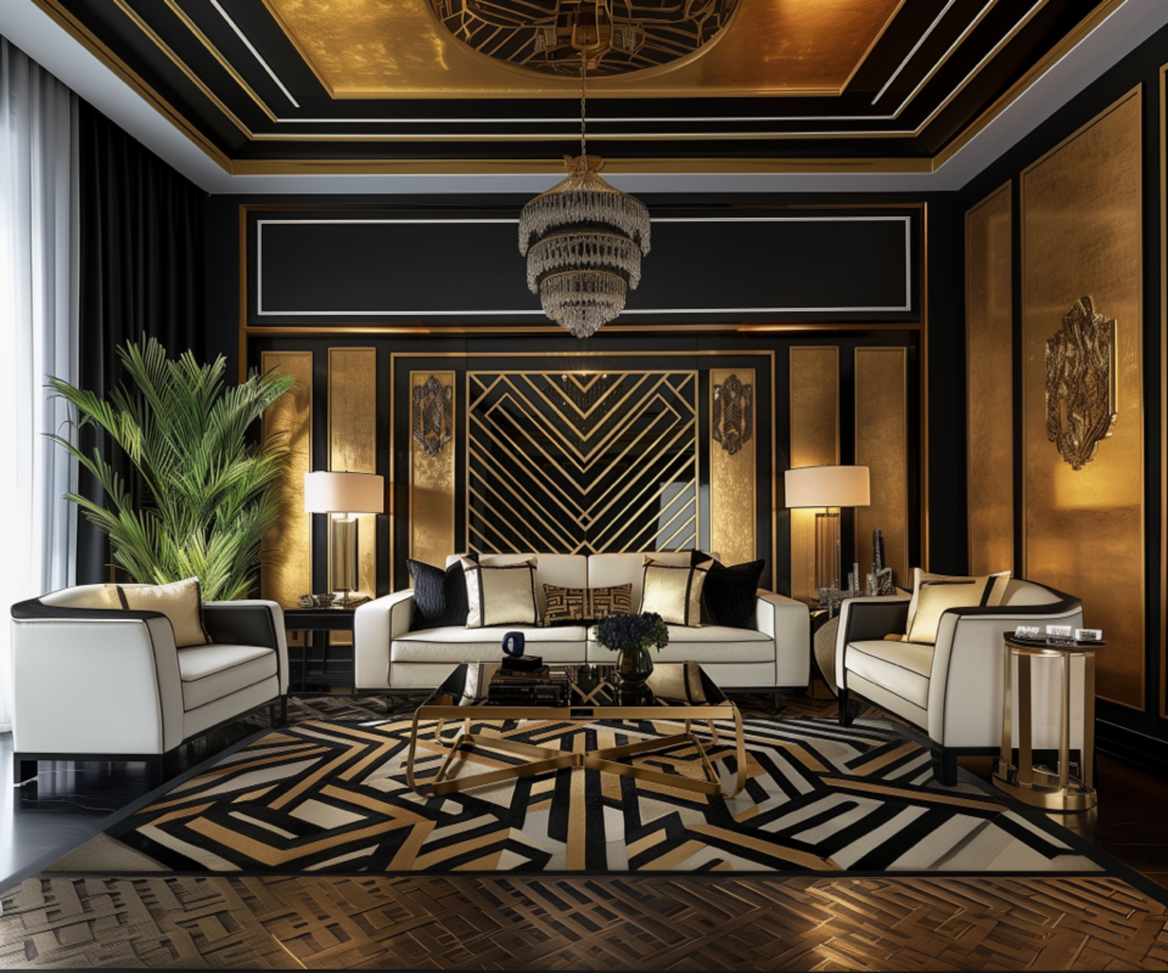 8 Art Deco living room ideas that will add glamor and style | Homes and Gardens