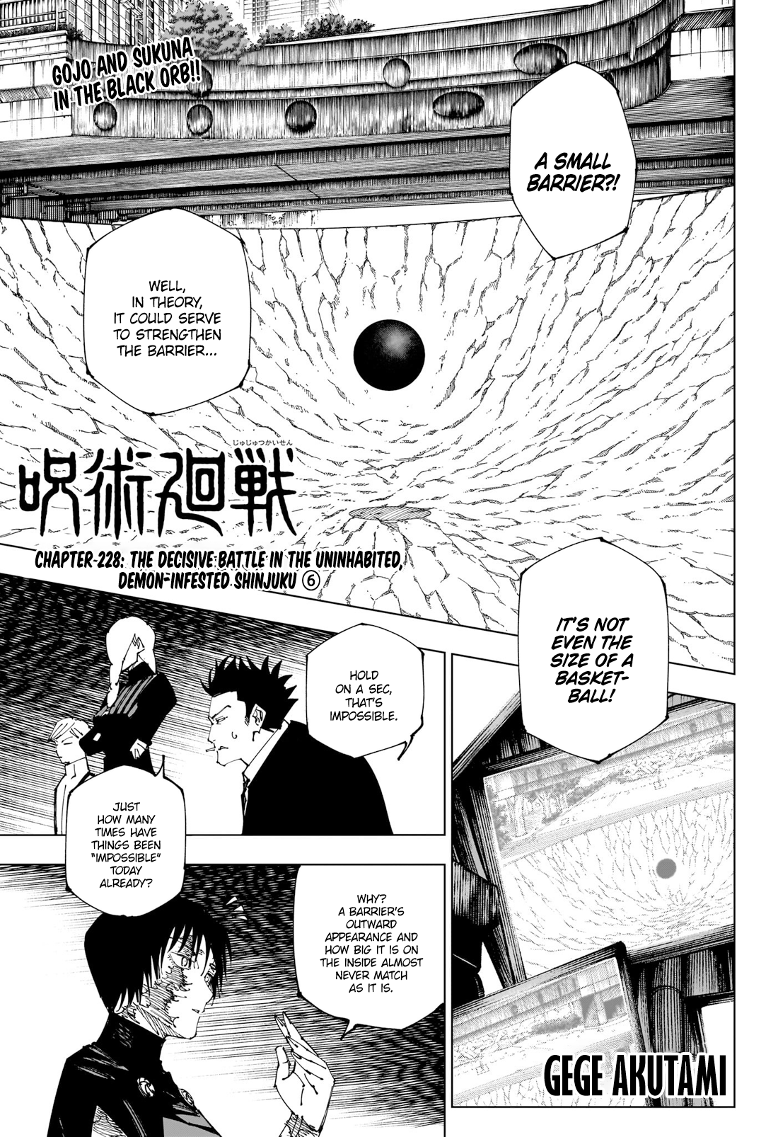 Jujutsu Kaisen Chapter 228 - Jujutsu Kaisen Manga Online