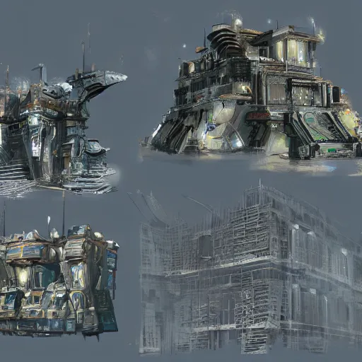 Sci Fi Building Concept Art