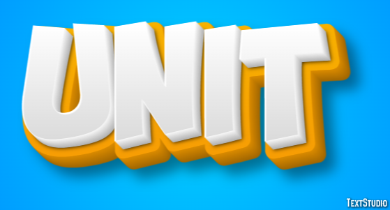 Unit Text Effect And Logo Design Word