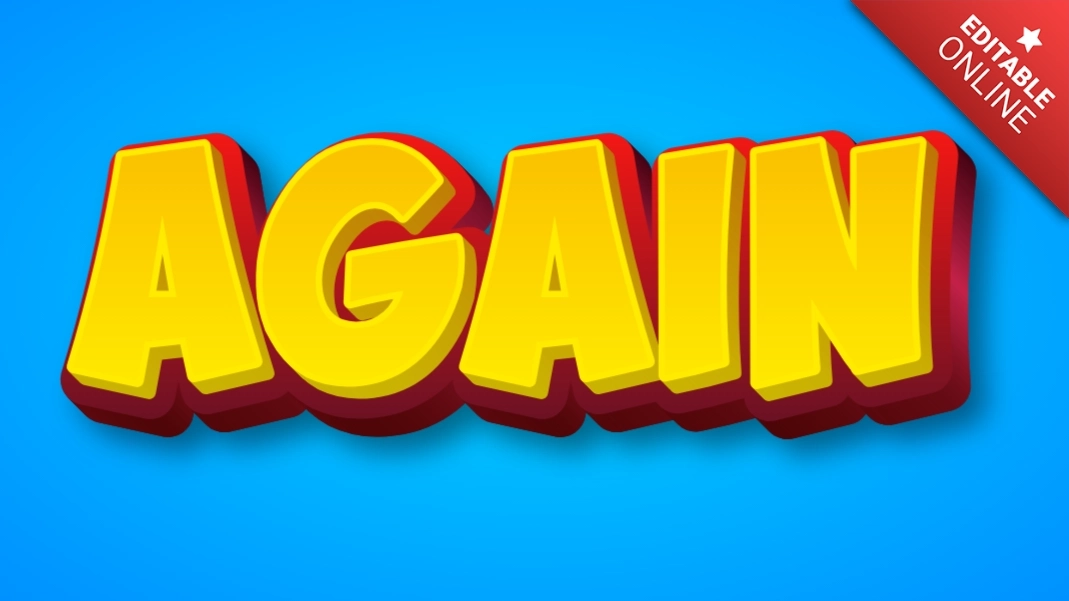 Again | Text Effect Generator