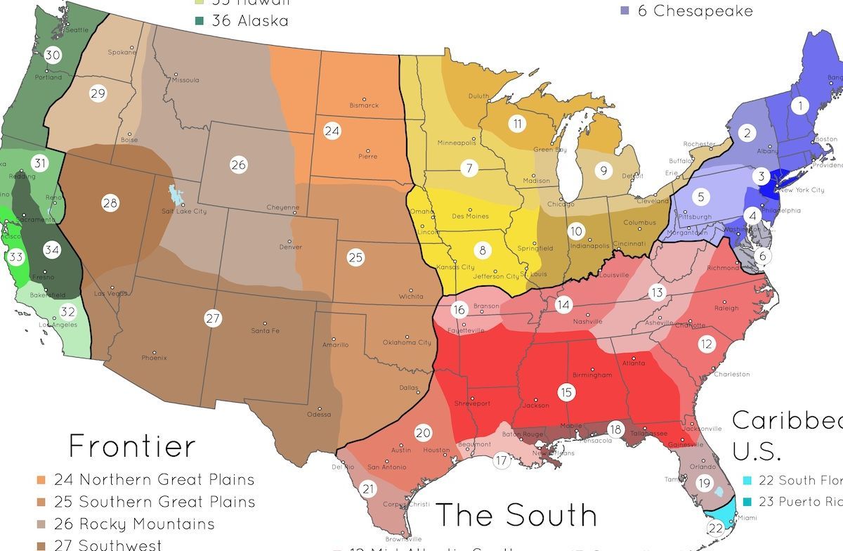 Cultural Region Map