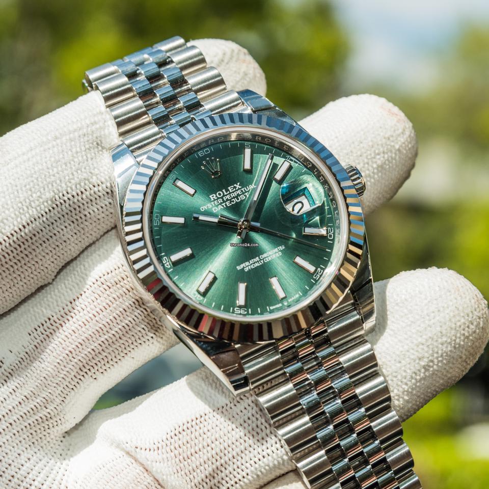 Rolex Datejust 41 - Ultra Rare - Mint Green Dial - Jubilee... For $18,836 For Sale From A Seller ...