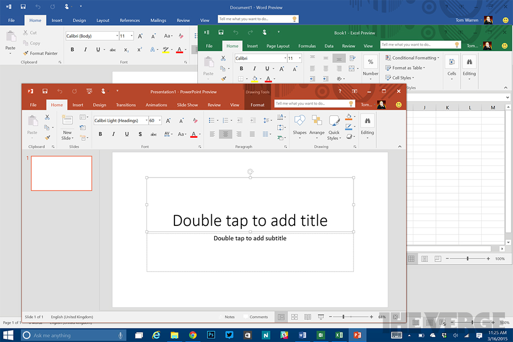 Microsoft Office 2016 Includes A Colorful New Theme - The Verge