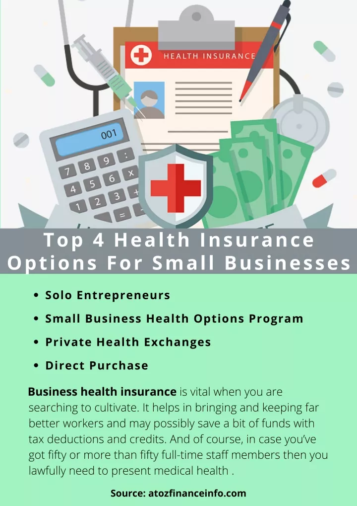 PPT - Top 4 Health Insurance Options For Small Businesses PowerPoint Presentation - ID:10384431