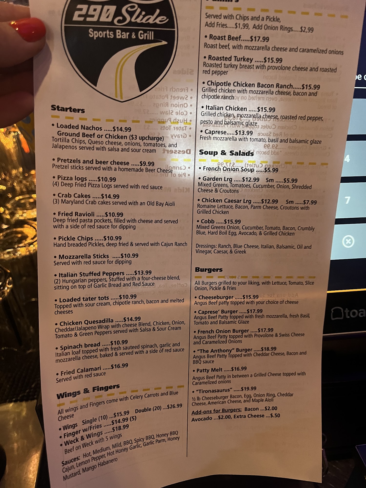 290 Slide, Sports Bar & Grill, Tonawanda - Menu, Reviews (61), Photos (18) - Restaurantji