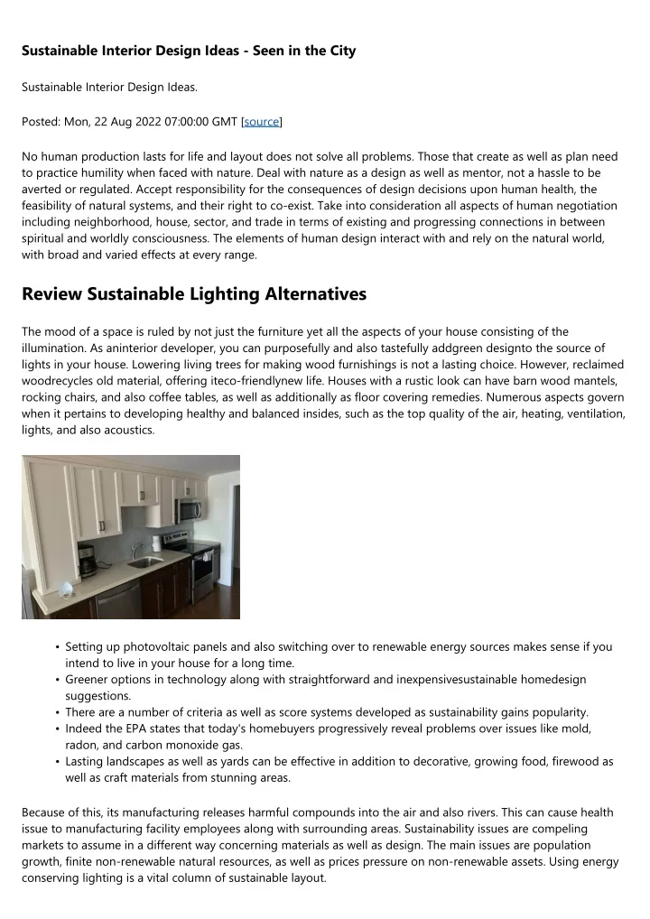 PPT - Top 10 Sustainable Interior Design Concepts For An Environmentally Friendly Home...