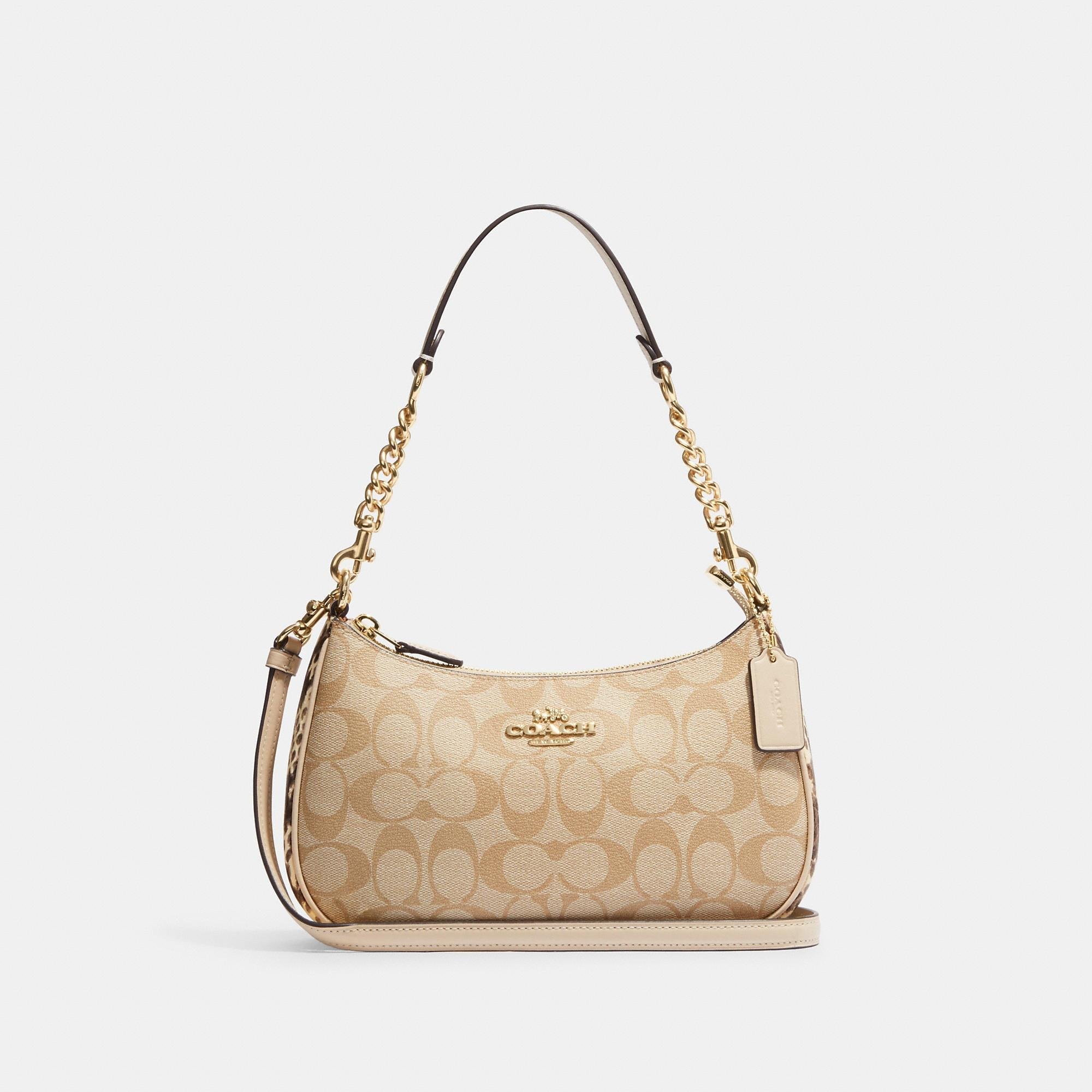 COACH Teri Shoulder Bag In Natural| Lyst