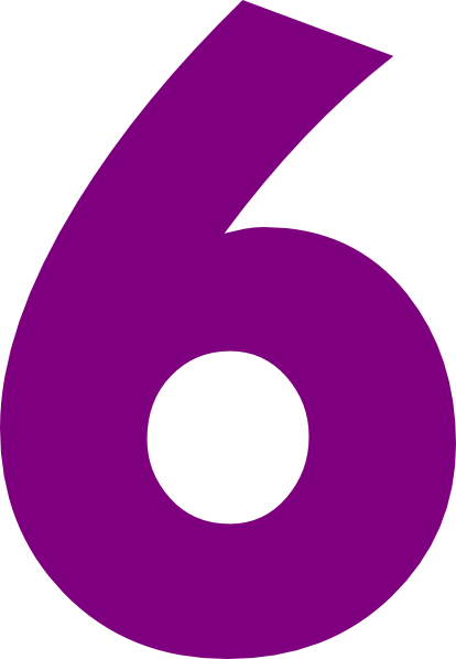 Cute Number Six Png Clipart Image 1 10 Pinterest Clipart Images | Images and Photos finder