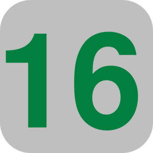 number 16 clipart - Clip Art Library