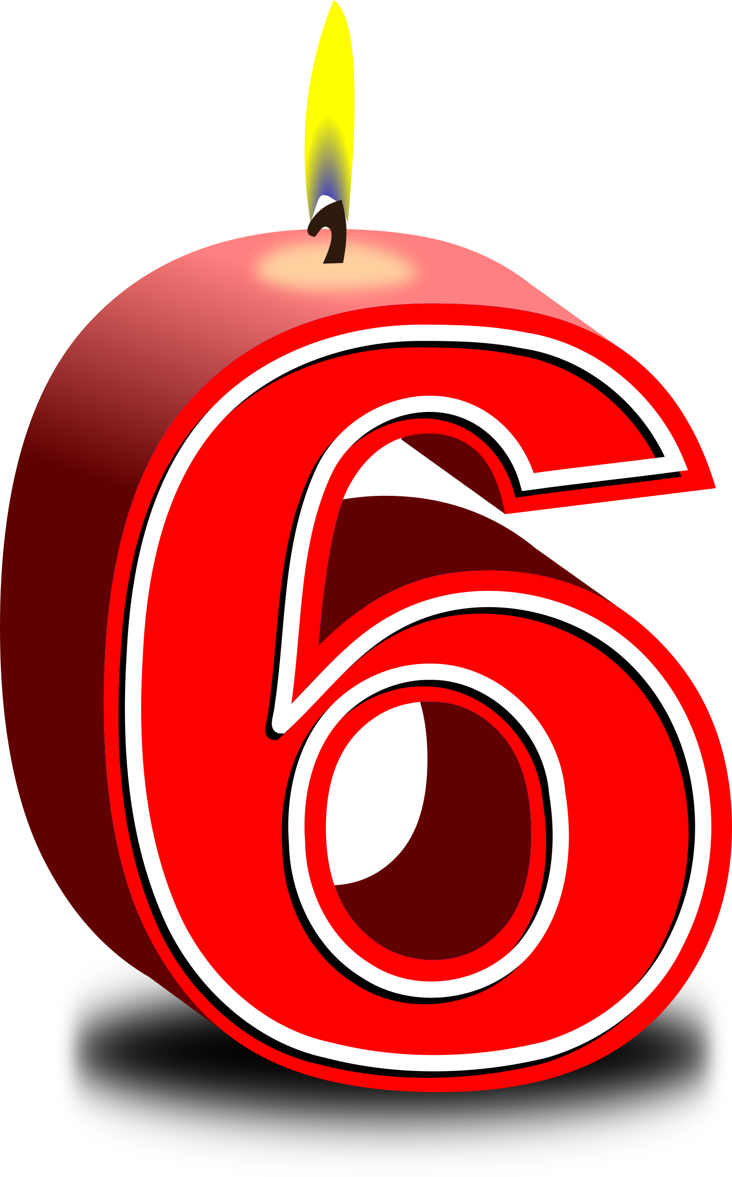 Gold And Red Number Six Png Clipart Image Scrapbook I - vrogue.co