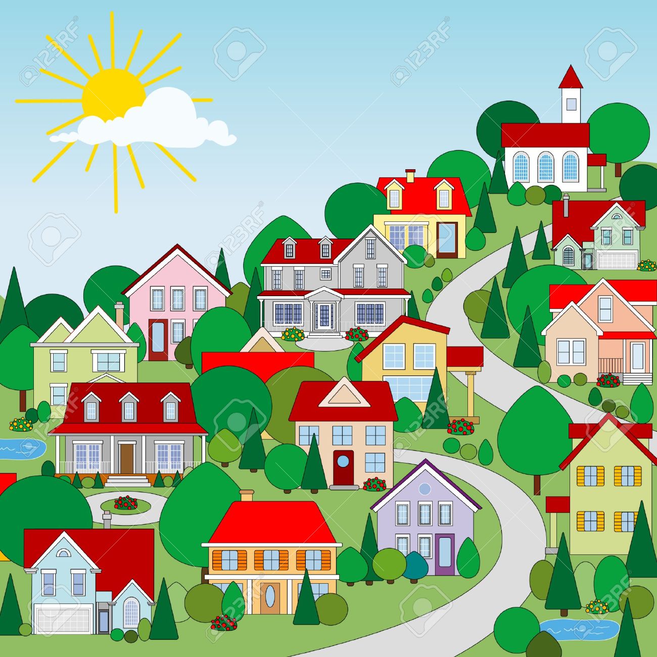 Village Clipart - Clipground