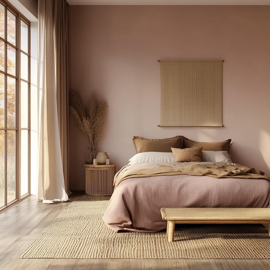 Modern Pink Colour Combination For The Bedroom