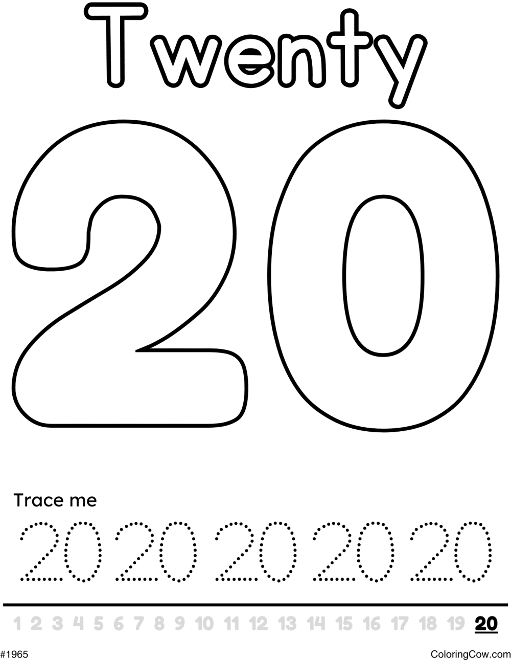 Number 9 Coloring Page