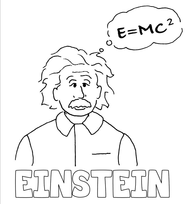 Albert Einstein Printable - Malvorlagen