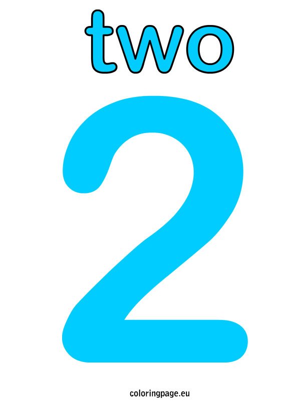Number 2 Printable