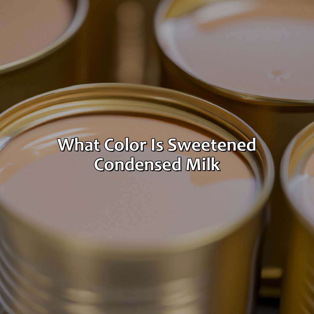 What Color Is Sweetened Condensed Milk - Colorscombo.com