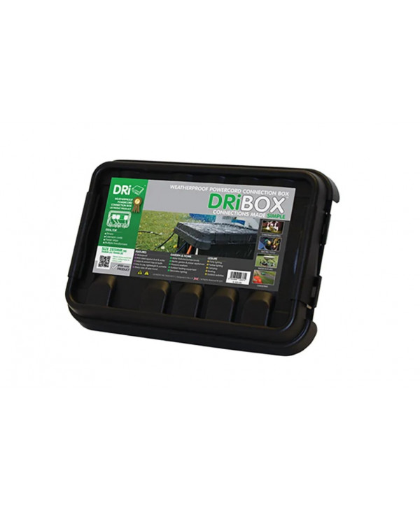 DriBox Medium Weatherproof Junction Connection Box For Cables Sockets Electrics Garden