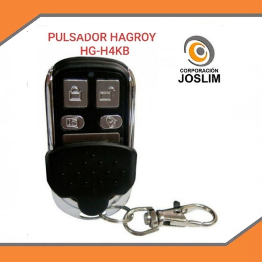 PULSADOR INALAMBRICO HAGROY 4 TECLAS MODELO:HG-H4KB-100M - Corporación Joslim