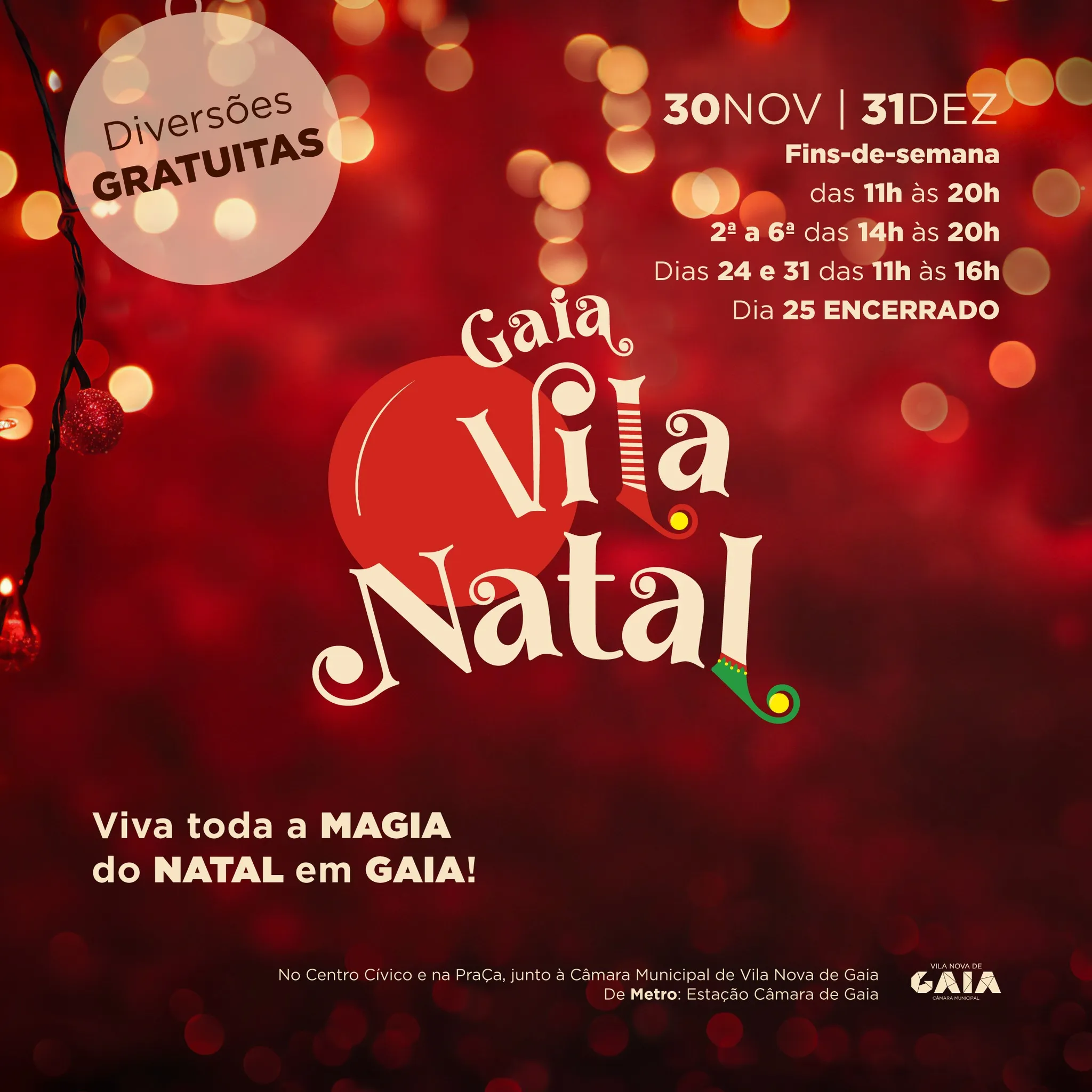 Gaia Vila Natal 2025 - Vila Nova De Gaia