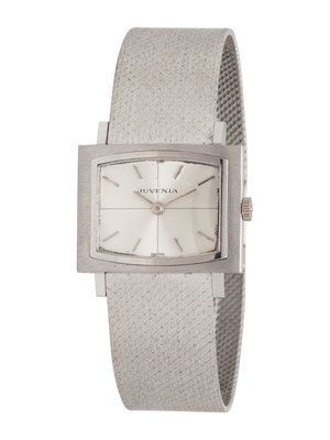 JUVENIA, 18K WHITE GOLD WRISTWATCH Lot 372