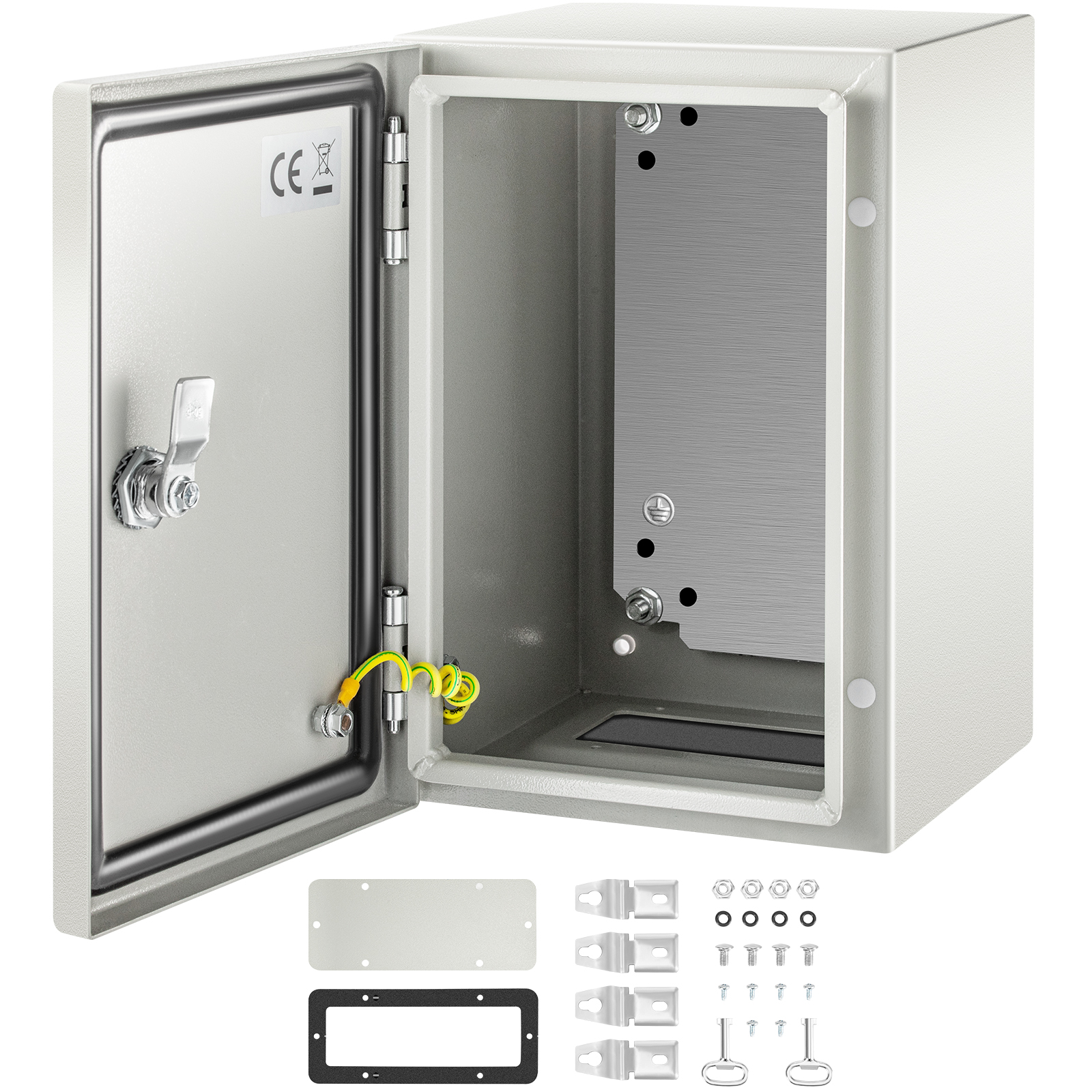 VEVOR NEMA Steel Enclosure, 12 x 8 x 8&#39;&#39; NEMA 4X Steel Electrical Box, IP66 Waterproof ...