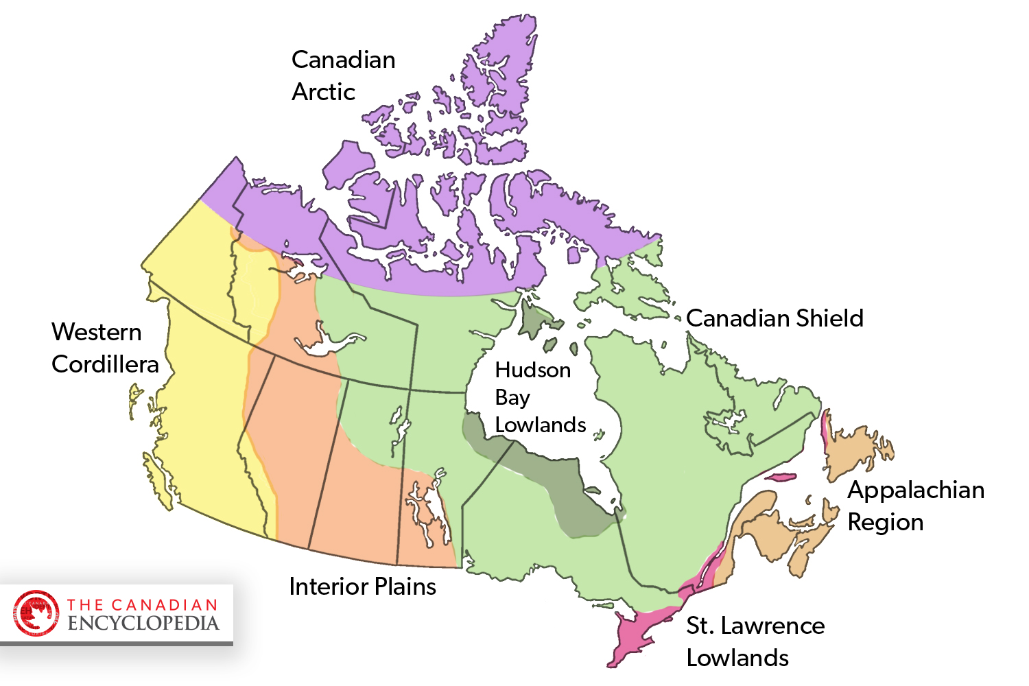 Physiographic Regions (Plain-Language Summary) | The Canadian Encyclopedia