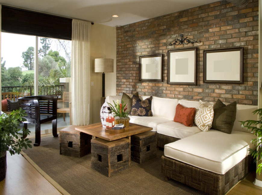 Living Room Ideas With Exposed Brick at Mark Cortese blog