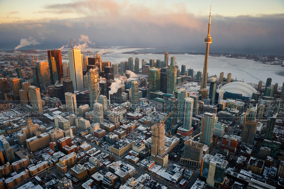 Aerial Photo | Toronto City Skyline