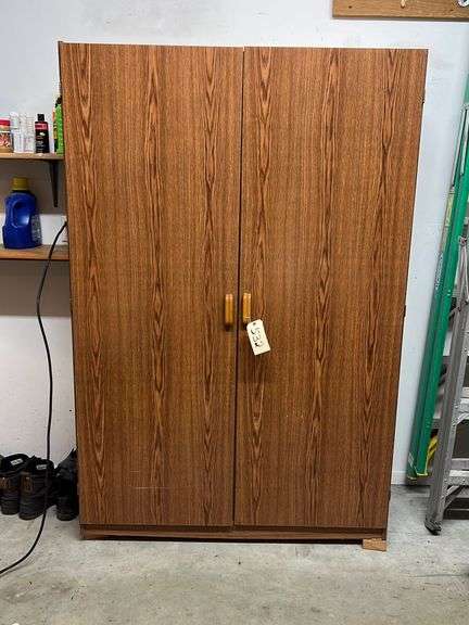 Laminated Storage Cabinet & Contents - Peterson Land & Auction LLC