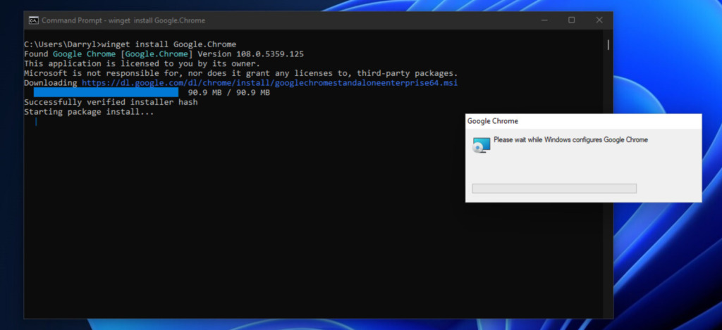 Install Google Chrome using Winget - Darryl Dias