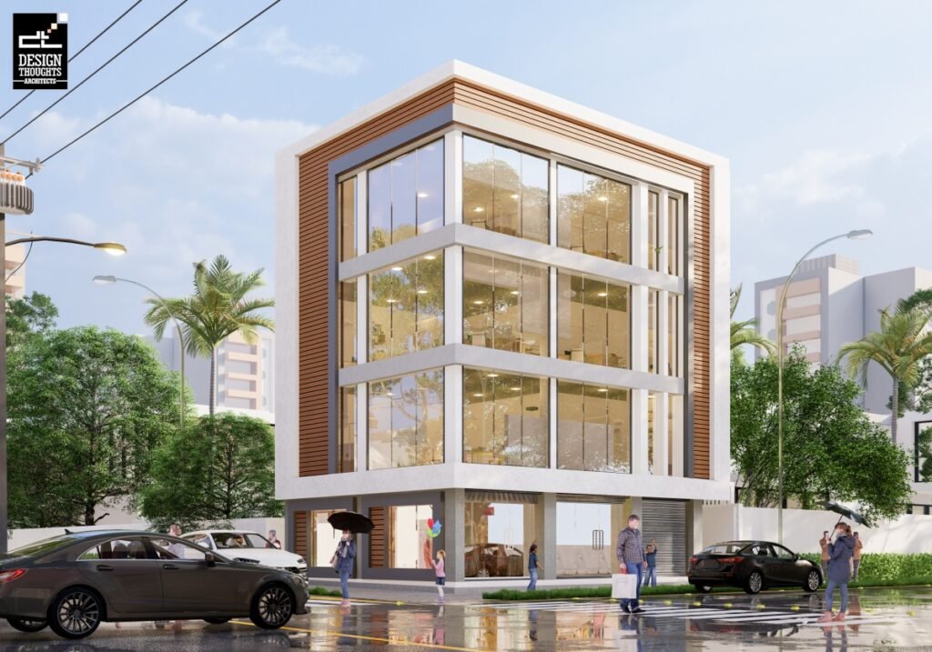 A Modern Commercial Building Design - Design Thoughts Architect