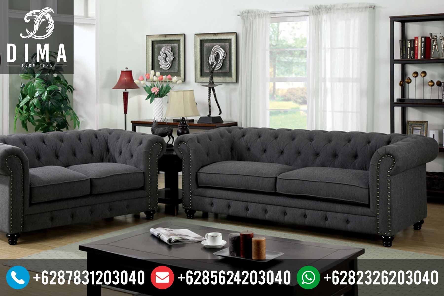 Kursi Sofa Tamu Minimalis Modern Terbaru Harga Termurah Jepara DF-0068