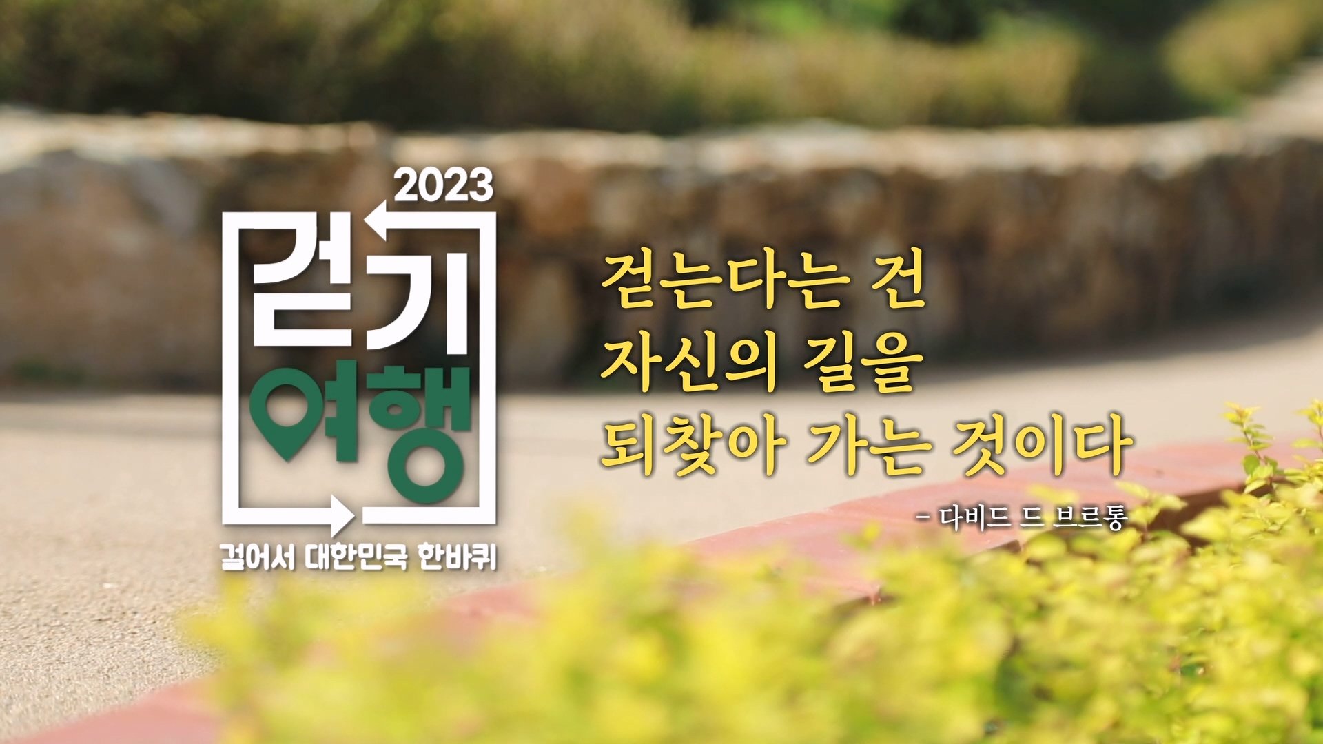 평화를 느끼며 걸어볼 수 있는 한국 둘레길| SBS 231018 방송| 보다