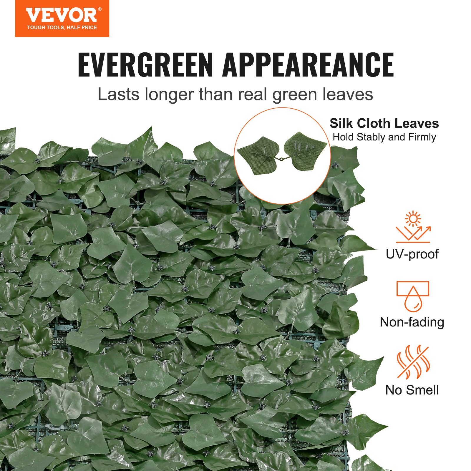 VEVOR Ivy Privacy Fence, 39 x 198in Artificial Green Wall Screen Manual - VEVOR Blog