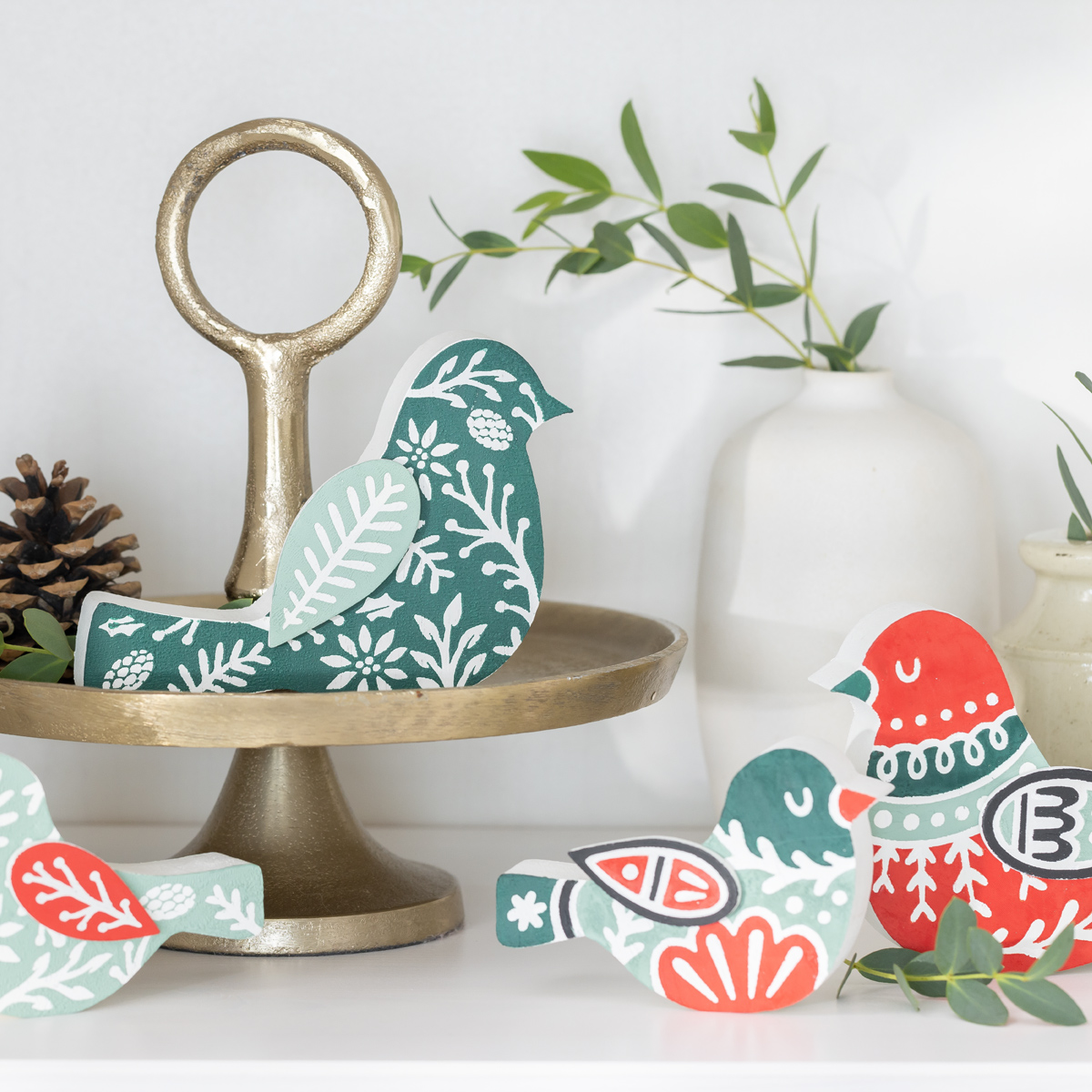 Chalk Couture. Bird Cutouts--Scandinavian | Holiday Décor | Chalk Couture™