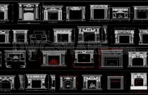 372. Download detailed CAD drawings of solid wood wall cladding for villas