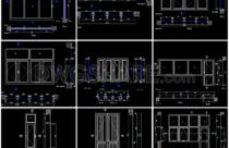 372. Download detailed CAD drawings of solid wood wall cladding for villas