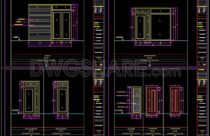 372. Download detailed CAD drawings of solid wood wall cladding for villas