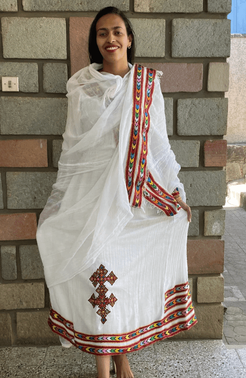 Eritrean And Ethiopian Habesha Traditional Dress - East Afro Dress: Habesha Dress, Eritrean...