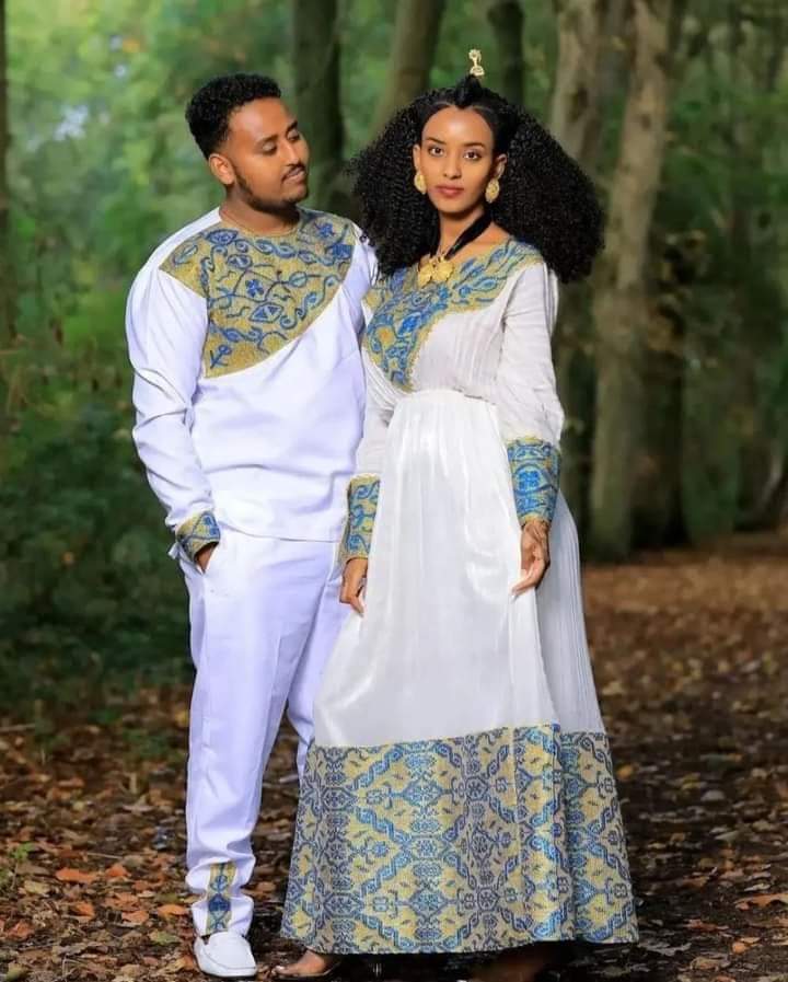 Eritrean And Ethiopian Habesha Traditional Dress - East Afro Dress: Habesha Dress, Eritrean...